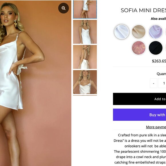 Sofia Mini Dress - Picture 4 of 6